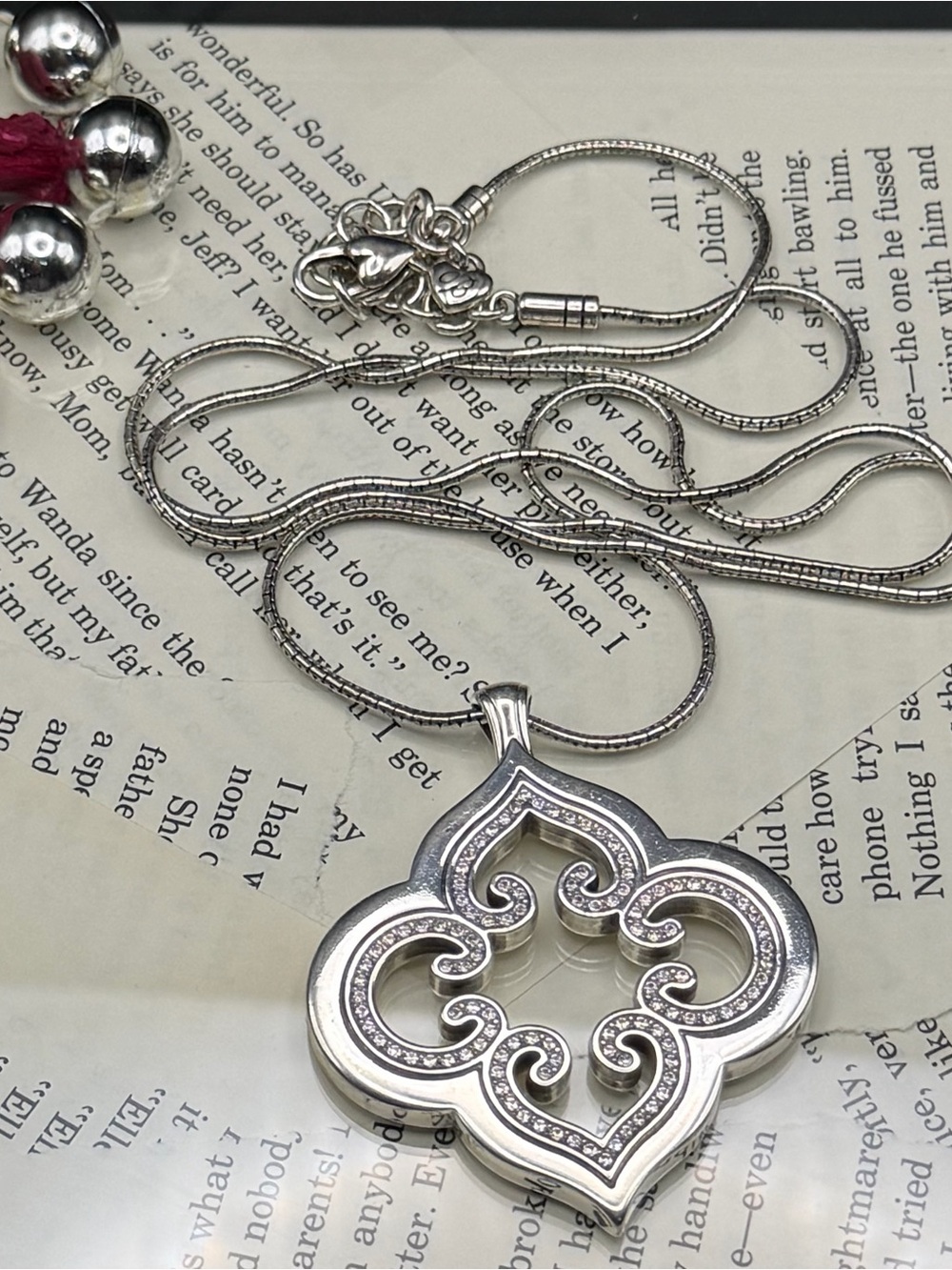 Brighton Toledo Mido Pendant Necklace with Pave Crystals - Picture 1 of 3